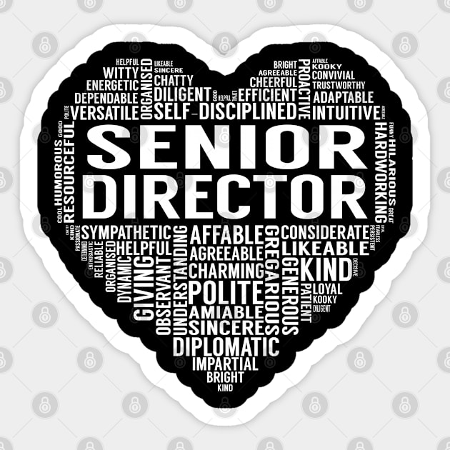 Senior Director Heart Sticker by LotusTee